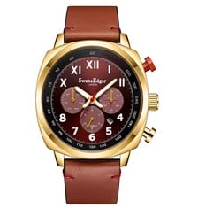 LIMITED EDITION SWAN & EDGAR HAND ASSEMBLED DIPLOMAT AUTOMATIC BROWN WATCH SKU:SE01301