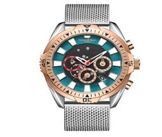 LIMITED EDITION SWAN & EDGAR GRANDEUR AUTOMATIC TWO-TONE TEAL HAND-ASSEMBLED WATCH SKU:SE1442