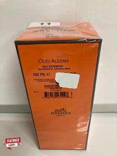 HERMES PARIS OUD ALEZAN EAU DE PARFUM 100ML RRP £283 (SEALED UNIT)