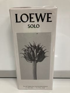 LOEWE SOLO EAU DE TOILETTE POUR HOMME NATURAL SPRAY 50ML (SEALED UNIT)