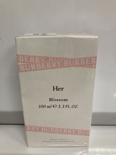 BURBERRY HER BLOSSOM EAU DE TOILETTE NATURAL SPRAY VAPORISATEUR 100ML RRP £112 (SEALED UNIT)