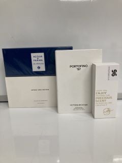 A RANGE OF PERFUMES TO INCLUDE VICTORIA BECKHAM PORTOFINO' 97 EAU DE PARFUM VAPORISATEUR SPRAY ALSO TO INCLUDE DRIES VAN NOTEN COLLECTION MODEPALEIS EAU DE PARFUM 2ML 10X (SEALED UNIT)