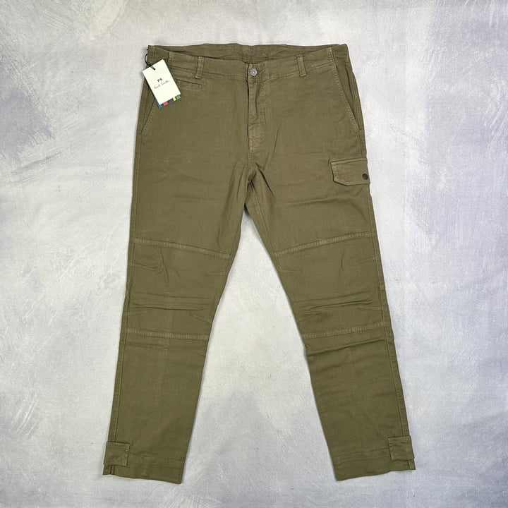 Paul Smith Men'S Military Trouser. Size: 34, Made From: 98% Cotton 2% Elastane. Rrp: £155