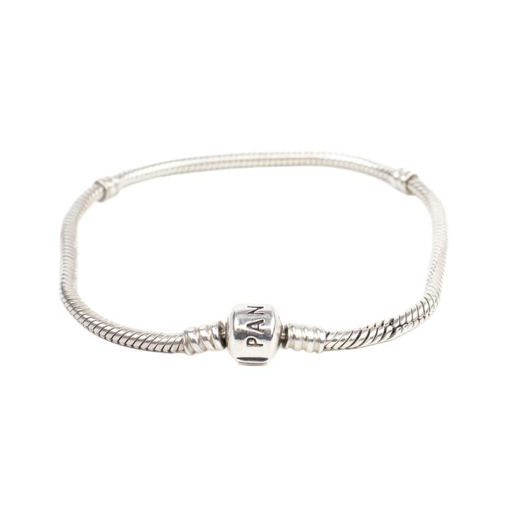 Pandora Silver Charm Bracelet, 20cm, 15g (VAT Only Payable on Buyers Premium)