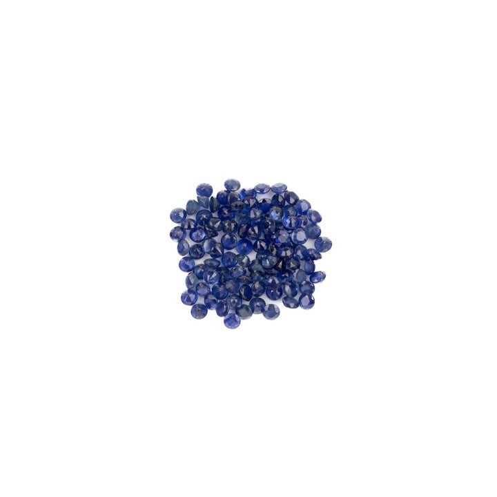 9.44ct Sapphire Faceted Round-cut Parcel of Gemstones, 2.5mm