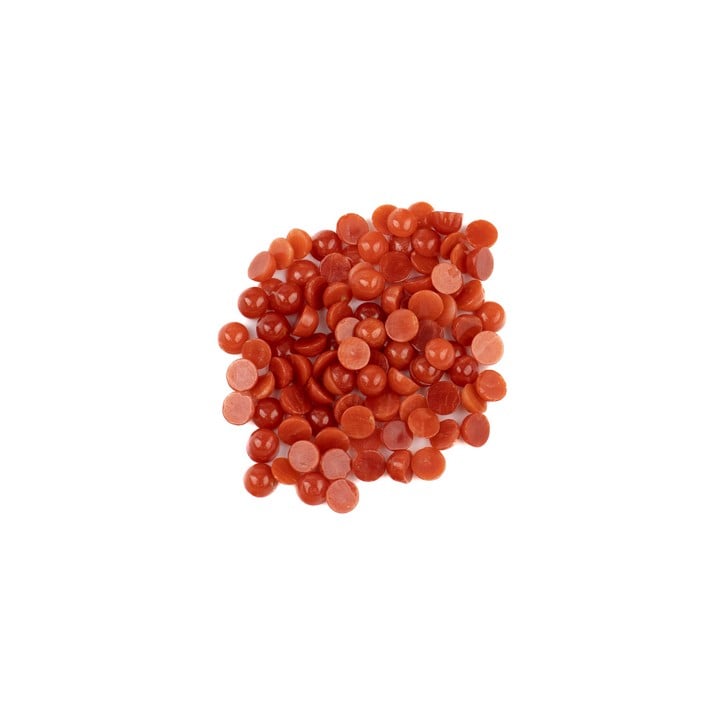 22.66ct Red Coral Cabochon Round-cut Parcel of Gemstones, 4mm