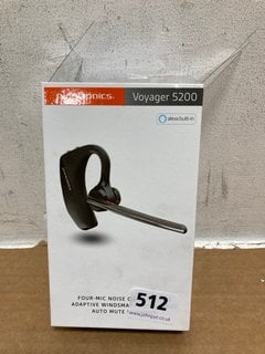 6 X ASSORTED BLUETOOTH HEADSETS TO INCLUDE PLANTRONICS VOYAGER 5200 BLUETOOTH HEADSET: LOCATION - B1