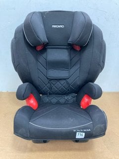 RECARO CHILD CAR SEAT IN BLACK: LOCATION - B2