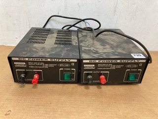 2 X SHARMAN MULTICOM DC POWER SUPPLY MODEL: SPS-1330 AND MODEL SPS-1320: LOCATION - B2