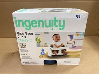 INGENUITY BABY BASE 2 IN 1 MULTI-STAGE BABY SEAT: LOCATION - B2