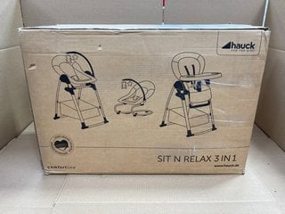 HAUCK SIT N RELAX 3 IN 1 HIGH CHAIR & SENSORY BOUNCER - RRP £159: LOCATION - B2