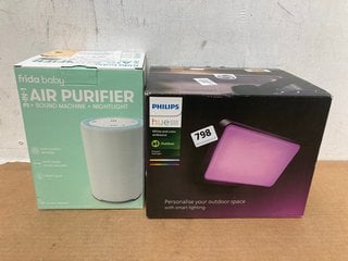 QTY OF ASSORTED LIGHTING ITEMS TO INCLUDE PHILIPS HUE PERSONALISED YOUR OUTDOOR SPACE LIGHT: LOCATION - BR10