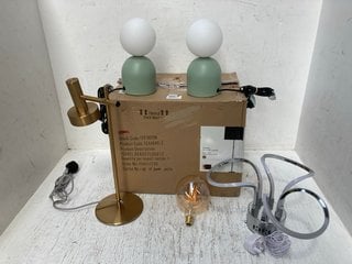 QTY OF ASSORTED LIGHTING ITEMS TO INCLUDE JOHN LEWIS & PARTNERS ISABEL FLOOR LAMP: LOCATION - BR10