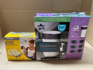 QTY OF ASSORTED ITEMS TO INCLUDE TOMMEE TIPPEE TWIST & CLICK SYSTEM: LOCATION - BR13