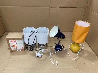 QTY OF ASSORTED LIGHTING ITEMS TO INCLUDE JOHN LEWIS & PARTNERS ANY DAY LULU WALL LIGHT: LOCATION - BR16