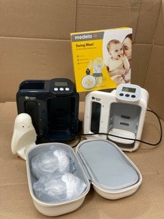 QTY OF ASSORTED ITEMS TO INCLUDE MEDELA SWING MAXI BREAST PUMP: LOCATION - BR17