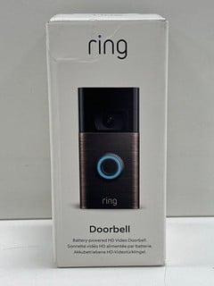 RING BATTERY POWERED HD VIDEO DOORBELL IN VENETIAN BRONZE (WITH BOX & ALL ACCESSORIES) [JPTM127079] (SEALED UNIT) THIS PRODUCT IS FULLY FUNCTIONAL AND IS PART OF OUR PREMIUM TECH AND ELECTRONICS RANG