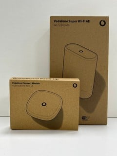 VODAFONE SUPER WI-FI 6E WI-FI BOOSTER: MODEL NO 215970 (WITH BOX & ALL ACCESSORIES, TO INCLUDE VODAFONE CONNECT MODULE 4G BROADBAND BACK-UP) [JPTM127136] (SEALED UNIT) THIS PRODUCT IS FULLY FUNCTIONA