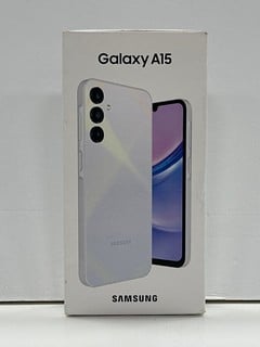 SAMSUNG GALAXY A15 128 GB SMARTPHONE IN LIGHT BLUE: MODEL NO SM-A155F/DSN (WITH BOX & ALL ACCESSORIES) NETWORK UNLOCKED [JPTM127138] THIS PRODUCT IS FULLY FUNCTIONAL AND IS PART OF OUR PREMIUM TECH A