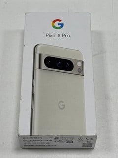 GOOGLE PIXEL 8 PRO 256GB SMARTPHONE IN PORCELAIN: MODEL NO GA04905-GB (WITH BOX & ALL ACCESSORIES) [JPTM127209] (SEALED UNIT) THIS PRODUCT IS FULLY FUNCTIONAL AND IS PART OF OUR PREMIUM TECH AND ELEC