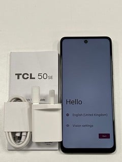 TCL 50 SE 256 GB SMARTPHONE IN SPACE GREY: MODEL NO T611B (WITH CHARGER) NETWORK UNLOCKED [JPTM127286] THIS PRODUCT IS FULLY FUNCTIONAL AND IS PART OF OUR PREMIUM TECH AND ELECTRONICS RANGE