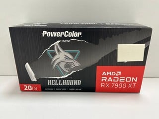 POWERCOLOR HELLHOUND AMD RADEON RX 7900 XT 20GB GRAPHICS CARD: MODEL NO RX7900XT 20G-L/OC (WITH BOX & ALL ACCESSORIES) [JPTM127270] THIS PRODUCT IS FULLY FUNCTIONAL AND IS PART OF OUR PREMIUM TECH AN