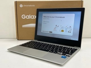 SAMSUNG GALAXY CHROMEBOOK GO 64GB LAPTOP IN SILVER: MODEL NO XE310XDA-KA1UK (WITH BOX & CHARGER) INTEL CELERON N4500 @ 1.10GHZ, 4GB RAM, 11.6" SCREEN [JPTM126971] THIS PRODUCT IS FULLY FUNCTIONAL AND