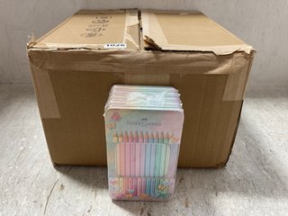 BOX OF FABER CASTELL 12 SPARKLE PASTEL COLOURING PENCILS: LOCATION - H8