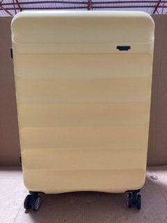 GINZA TRAVEL LARGE 28'' HARDSHELL TRAVEL SUITCASE IN YELLOW: LOCATION - H2