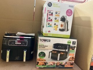 3 X ASSORTED ITEMS TO INCLUDE DELONGHI DOLCE GUSTO MINI ME COFFEE MACHINE STARTER KIT: LOCATION - H1