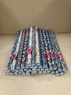 MULTIPACK OF ASSORTED PATTERN RECYCLED WRAPPING PAPER ROLLS: LOCATION - E8