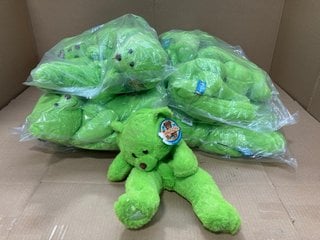 MULTIPACKS OF TEDDY TASTIC TEDDY BEAR PLUSHIES IN GREEN: LOCATION - E9