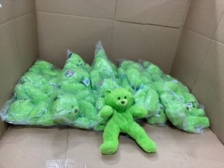 MULTIPACKS OF TEDDY TASTIC TEDDY BEAR PLUSHIES IN GREEN: LOCATION - E9