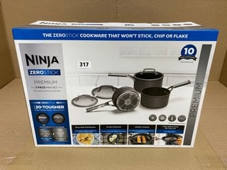 NINJA NON STICK PREMIUM 3 PIECE PAN SET - RRP - £149: LOCATION - E17