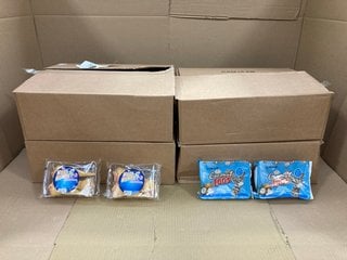 4 X BOXES OF ASSORTED CONSUMABLE ITEMS TO INCLUDE BOX OF ROSE COCONUT LOGS BB: 07/25: LOCATION - F16