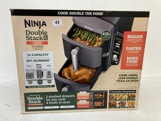 NINJA DOUBLE STACK XL 9.5L 2 DRAWER AIR FRYER - RRP - £270: LOCATION - E1