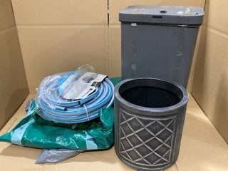 QTY OF ASSORTED ITEMS TO INCLUDE TOWER SENSOR TOUCH BIN IN DARK GREY: LOCATION - F13