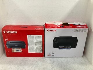 2 X ASSORTED CANON PIXMA HOME PRINTERS MODELS: TS3550I AND MG2551S: LOCATION - F12