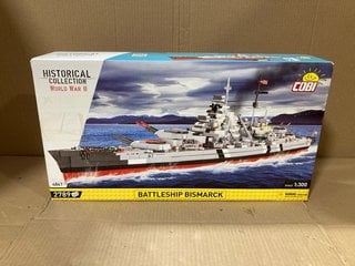 COBI HISTORICAL COLLECTION WORLD WAR II BATTLESHIP BISMARCK - RRP - £148: LOCATION - F9