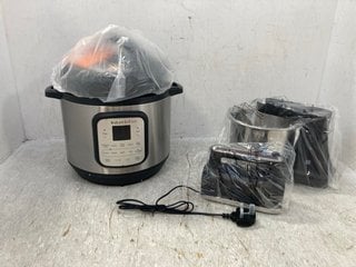 INSTANT POT DUO CRISP AIR FRYER AND MULTI USE PRESSURE COOKER TO INCLUDE 2 IN 1 STAND MIXER: LOCATION - F4