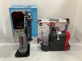 LAVAZZA JOLIE COFFEE MACHINE TO INCLUDE SODASTREAM ART SPARKLING WATER MAKER - COMBINED RRP - £205: LOCATION - F1