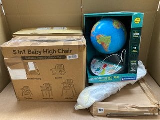 5 X ASSORTED ITEMS TO INCLUDE CLEMENTONI INTERACTIVE GLOBE: LOCATION - G7