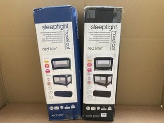 2 X RED KITE SLEEP TIGHT TRAVEL COTS: LOCATION - G7