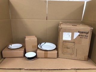 2 X ASSORTED ITEMS TO INCLUDE 18 PIECE DINNERWARE SET - SWIRL PATTERN: LOCATION - G10