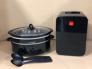 CROCKPOT SLOW COOKER TO INCLUDE SENSIO HOME 10L MINI FRIDGE AND WARMER: LOCATION - G11