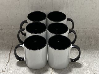 3 X BOXES OF SUBLIMATION 11OZ MUGS IN WHITE AND BLACK: LOCATION - H15