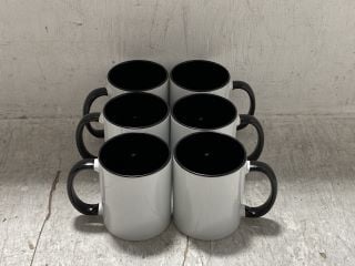 3 X BOXES OF SUBLIMATION 11OZ MUGS IN WHITE AND BLACK: LOCATION - H15