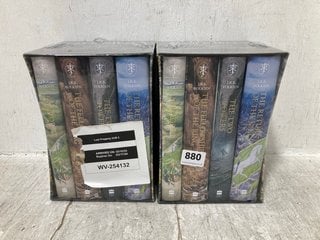 2 X COMPLETE BOOK SETS OF THE HOBBIT AND THE LORD OF THE RINGS BY J.R.R TOLKIEN: LOCATION - H15