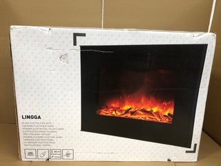 LINGGA BLACK ELECTRIC FIRE SUITE - RRP - £400: LOCATION - H11