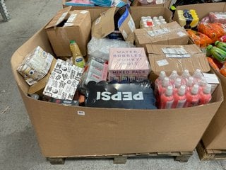 (COLLECTION ONLY) PALLET OF ASSORTED DRINK ITEMS TO INCLUDE APPLIED NUTRITION BODY FUEL SPORTS DRINKS IN SUMMER FRUITS FLAVOUR - BBE 31/05/2024: LOCATION - B3